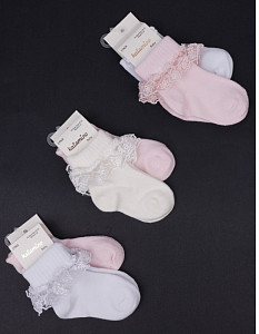 Носки для девочки с кружевом KATAMINO